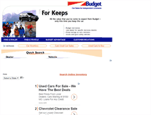 Tablet Screenshot of budgetresale.com